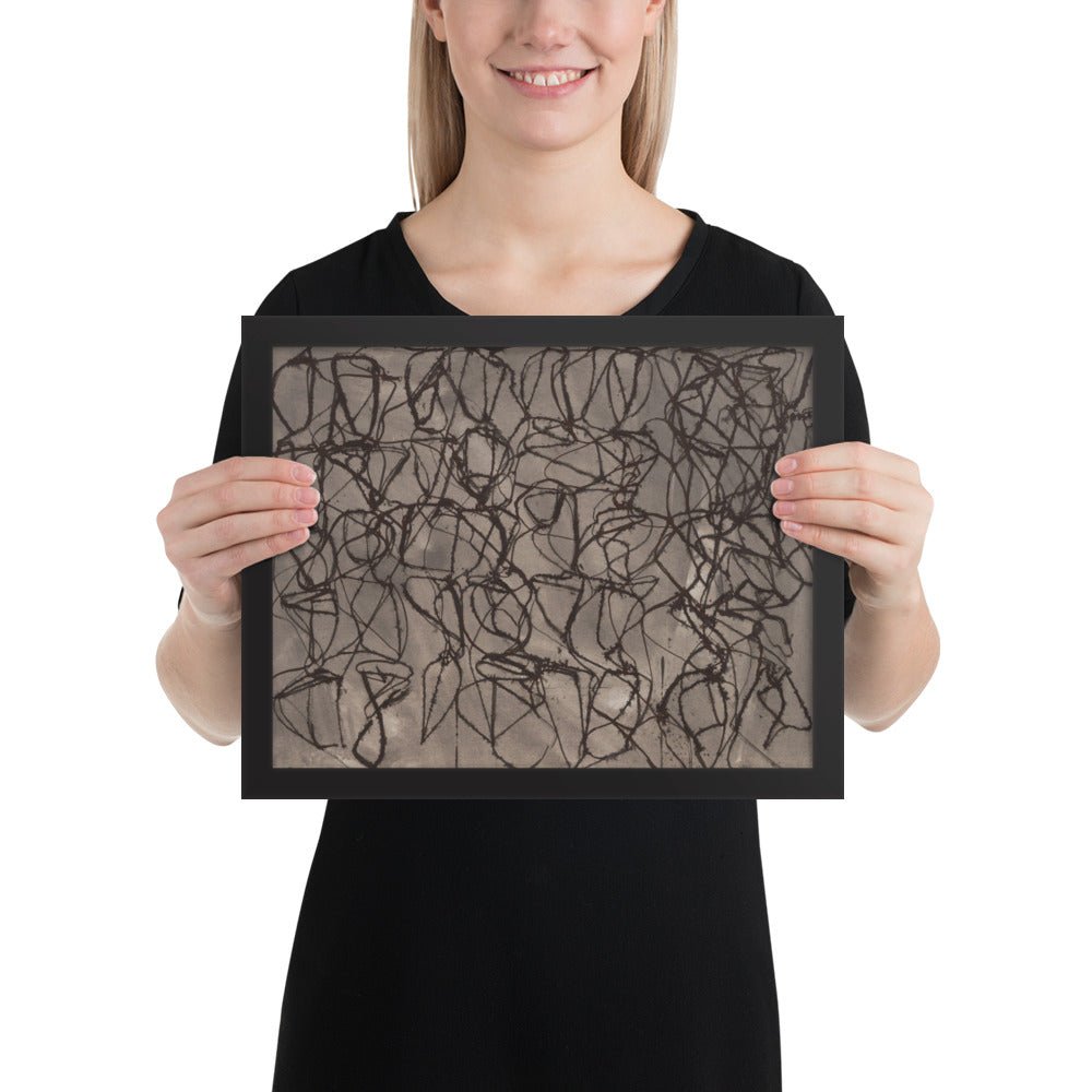 Rain by Brice Marden, Framed poster