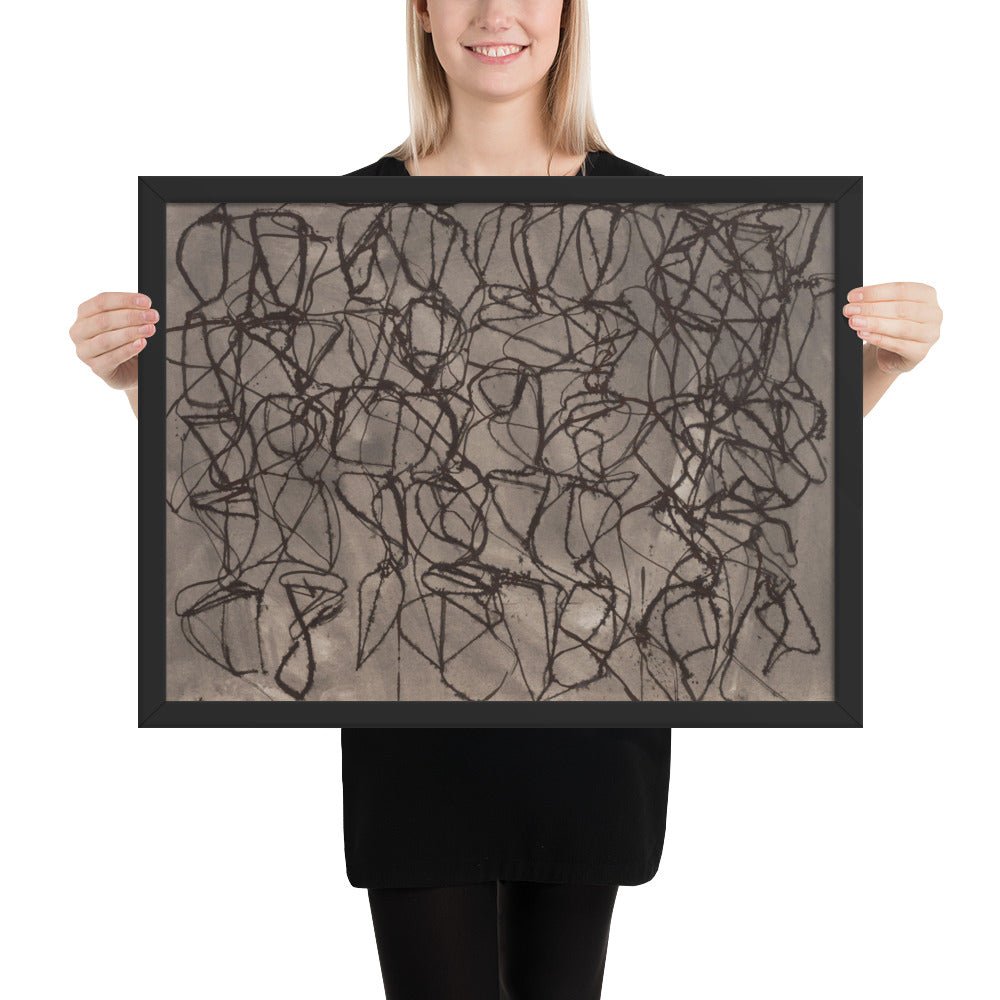 Rain by Brice Marden, Framed poster