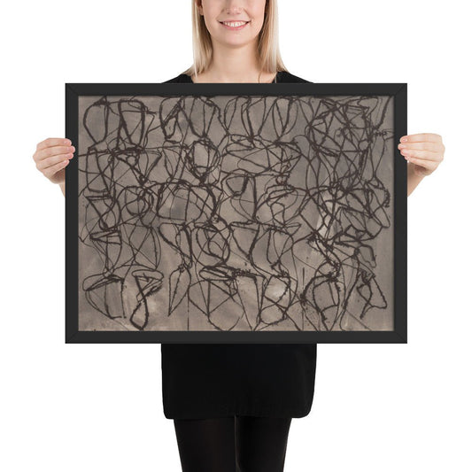 Rain by Brice Marden, Framed poster