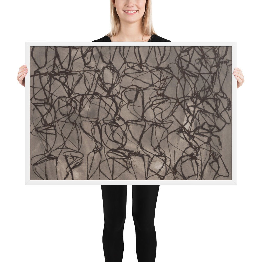 Rain by Brice Marden, Framed poster