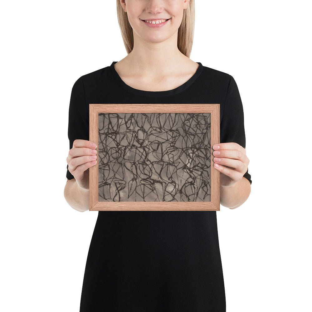 Rain by Brice Marden, Framed poster