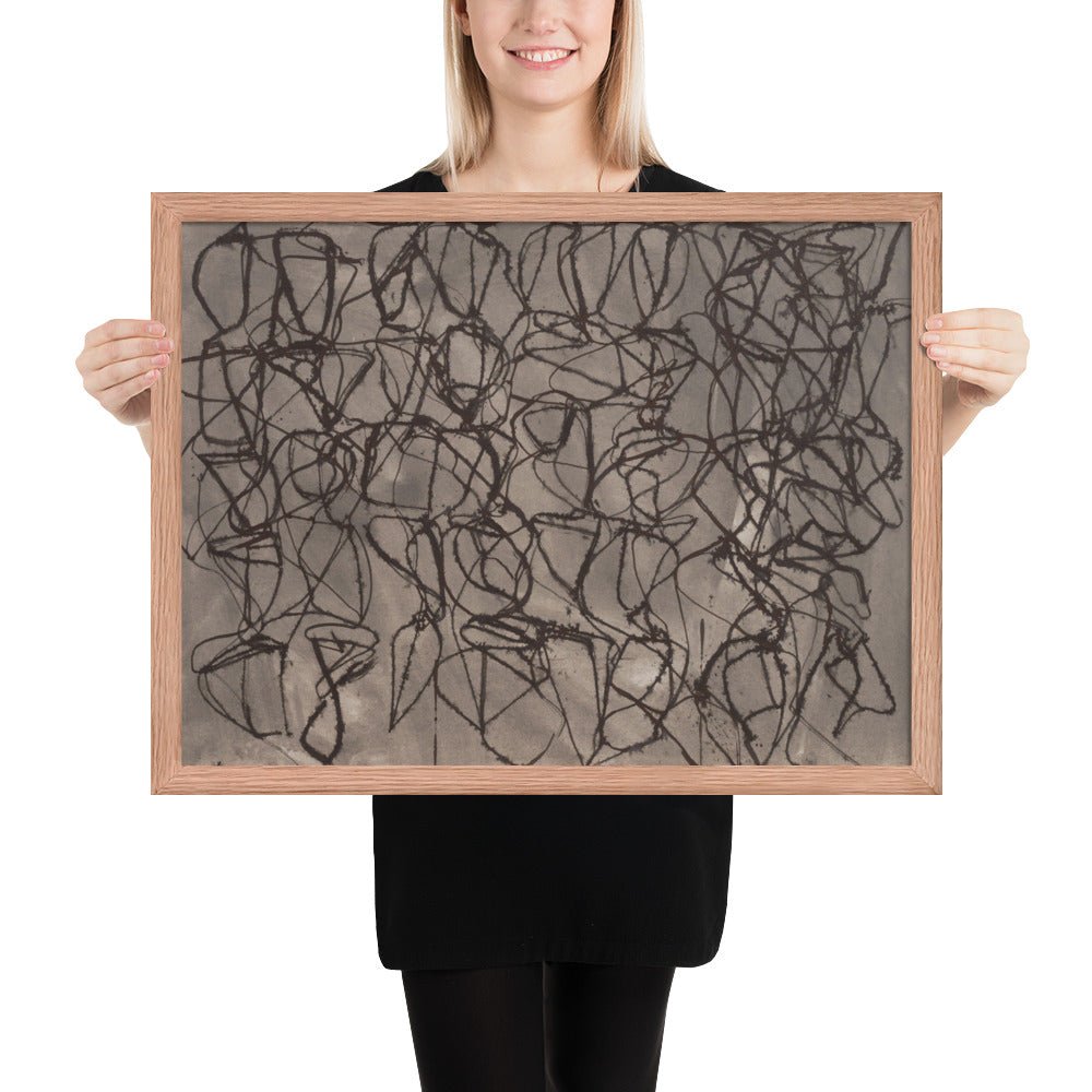 Rain by Brice Marden, Framed poster
