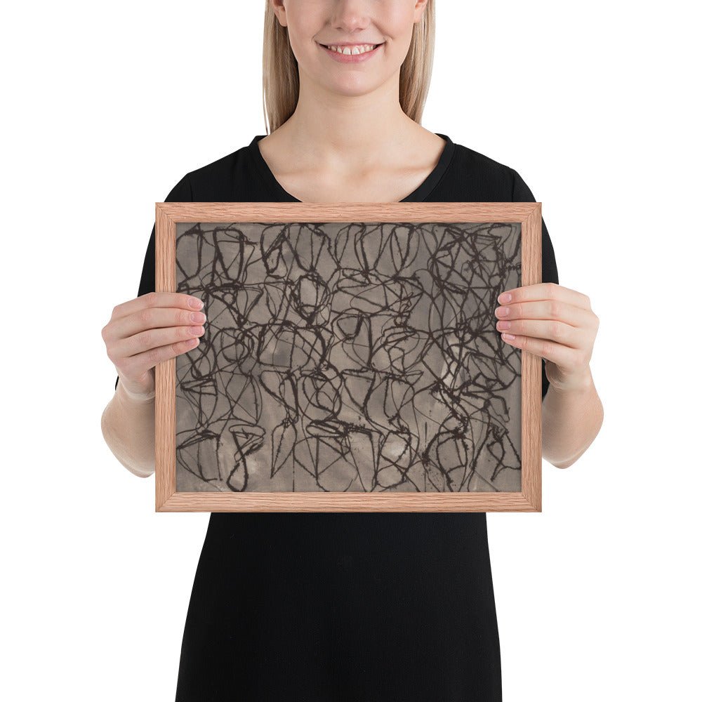 Rain by Brice Marden, Framed poster