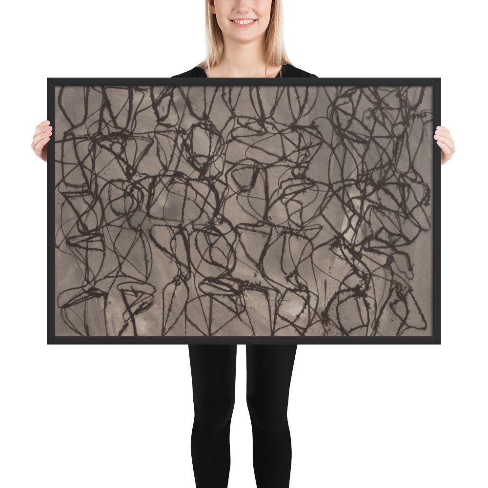 Rain by Brice Marden, Framed poster