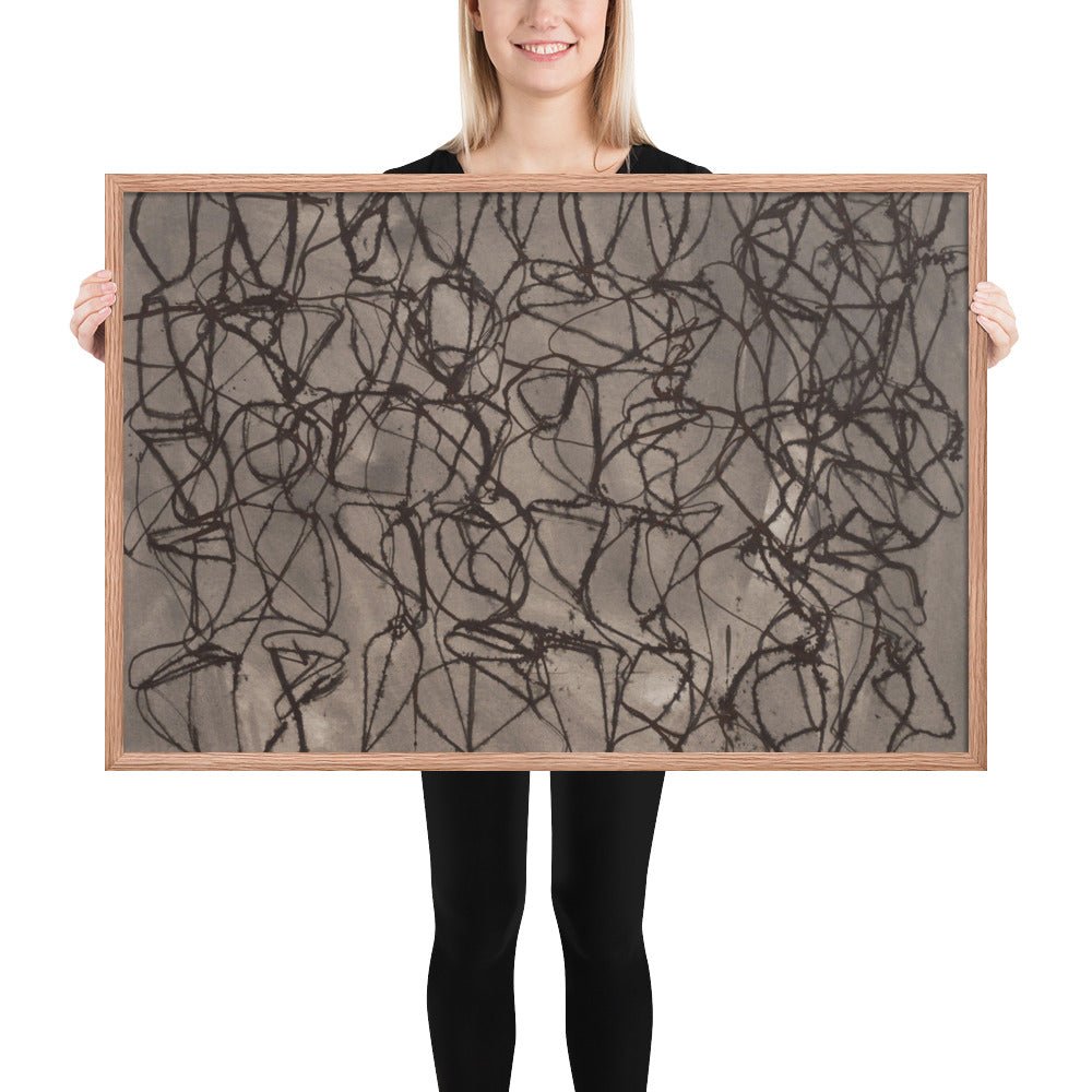 Rain by Brice Marden, Framed poster
