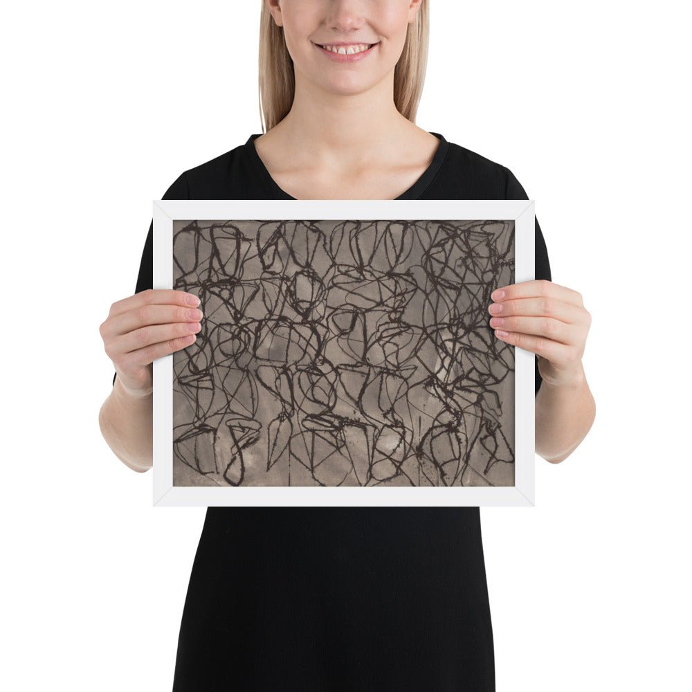 Rain by Brice Marden, Framed poster