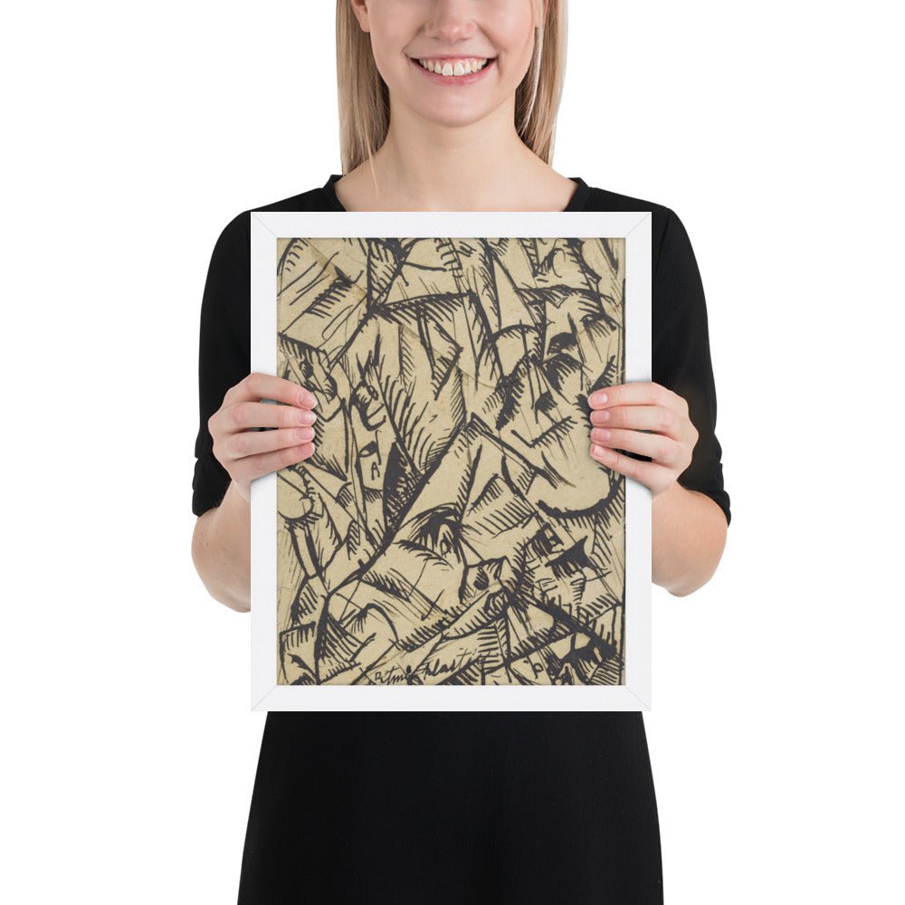 Ritmi Plastici by Carlo Carrà, Framed poster