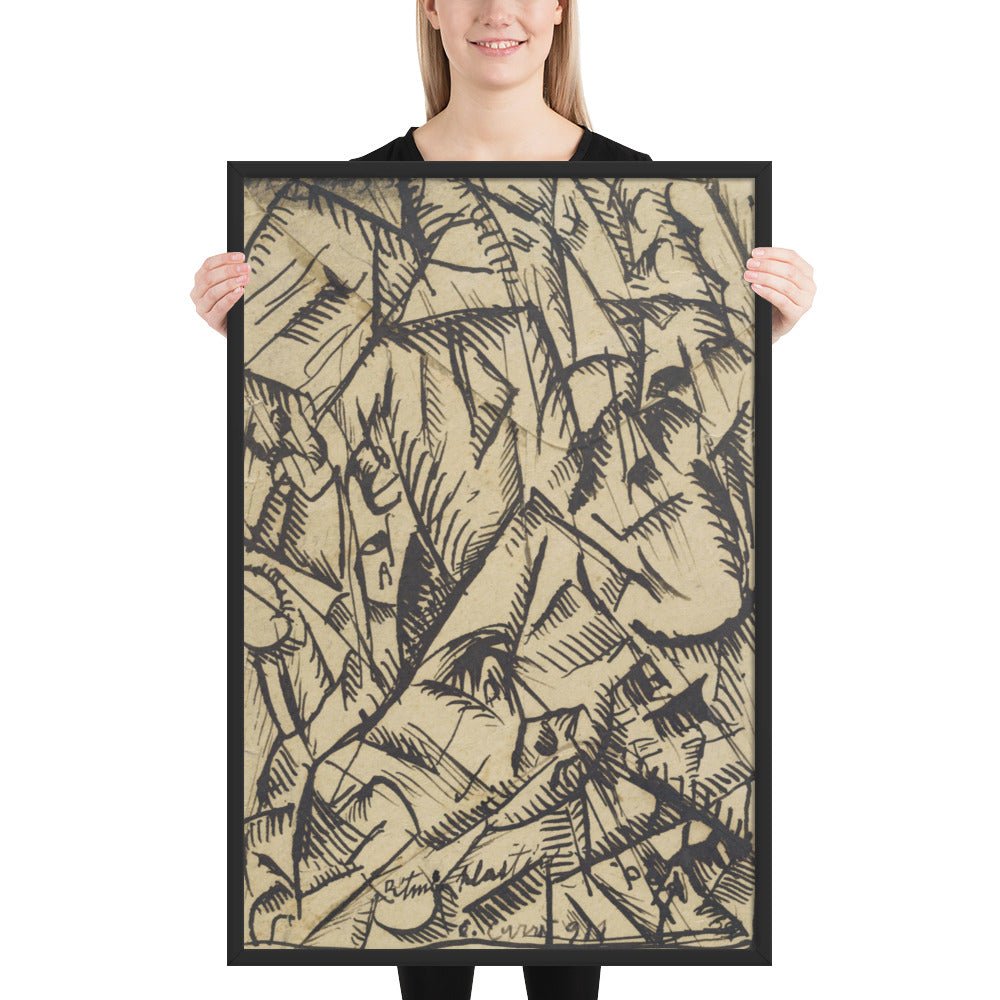 Ritmi Plastici by Carlo Carrà, Framed poster
