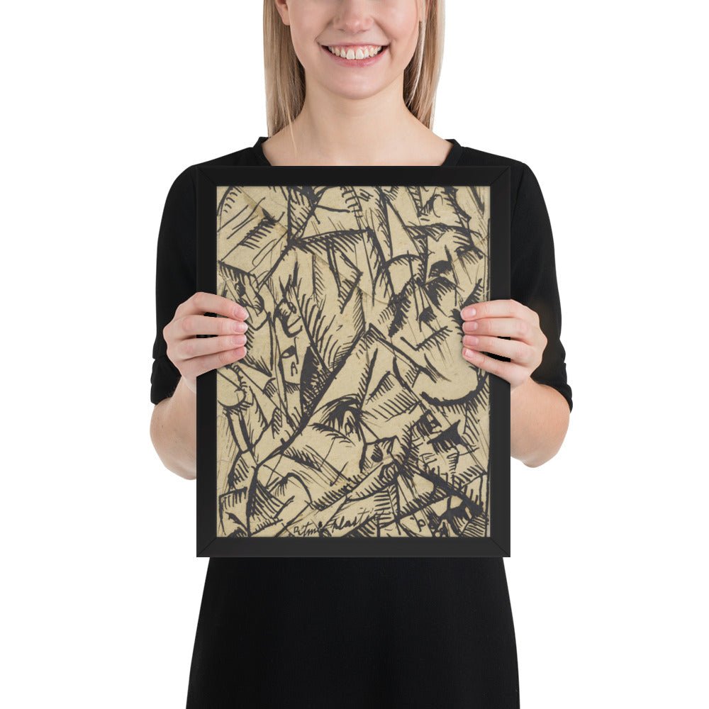 Ritmi Plastici by Carlo Carrà, Framed poster