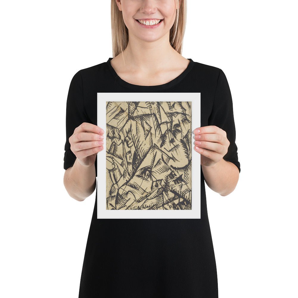 Ritmi Plastici by Carlo Carrà, Framed poster