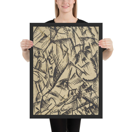 Ritmi Plastici by Carlo Carrà, Framed poster