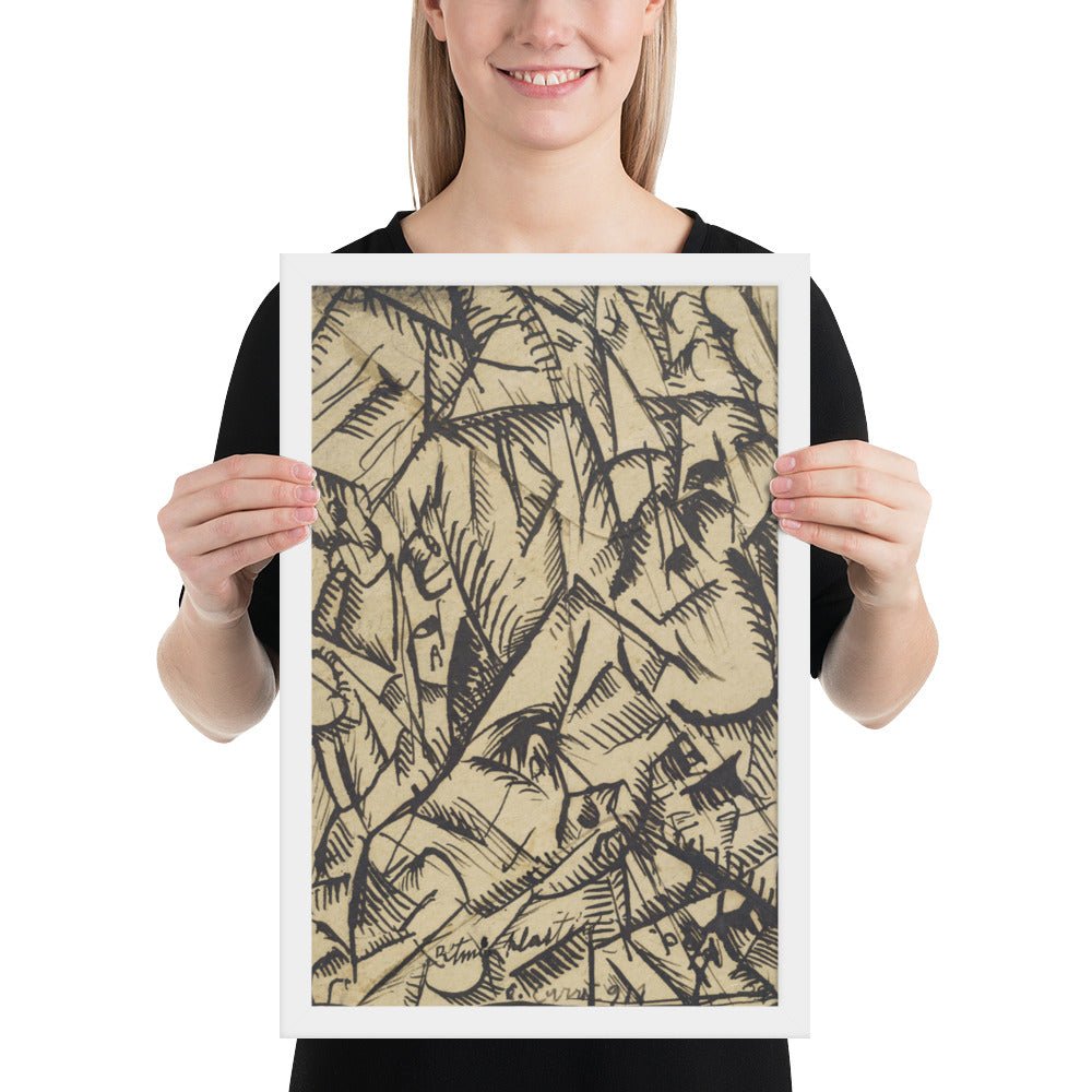 Ritmi Plastici by Carlo Carrà, Framed poster