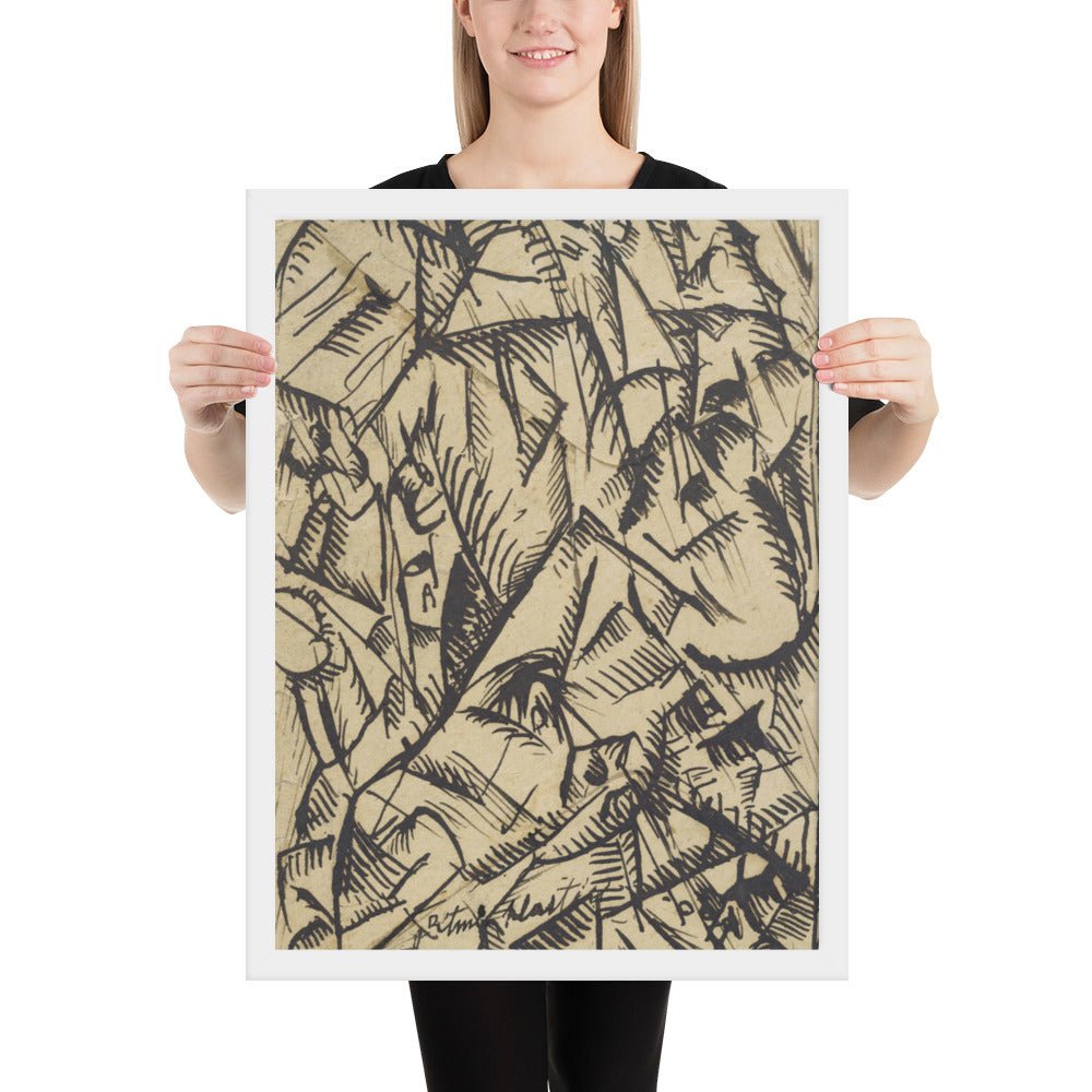 Ritmi Plastici by Carlo Carrà, Framed poster