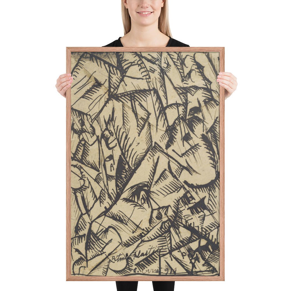 Ritmi Plastici by Carlo Carrà, Framed poster