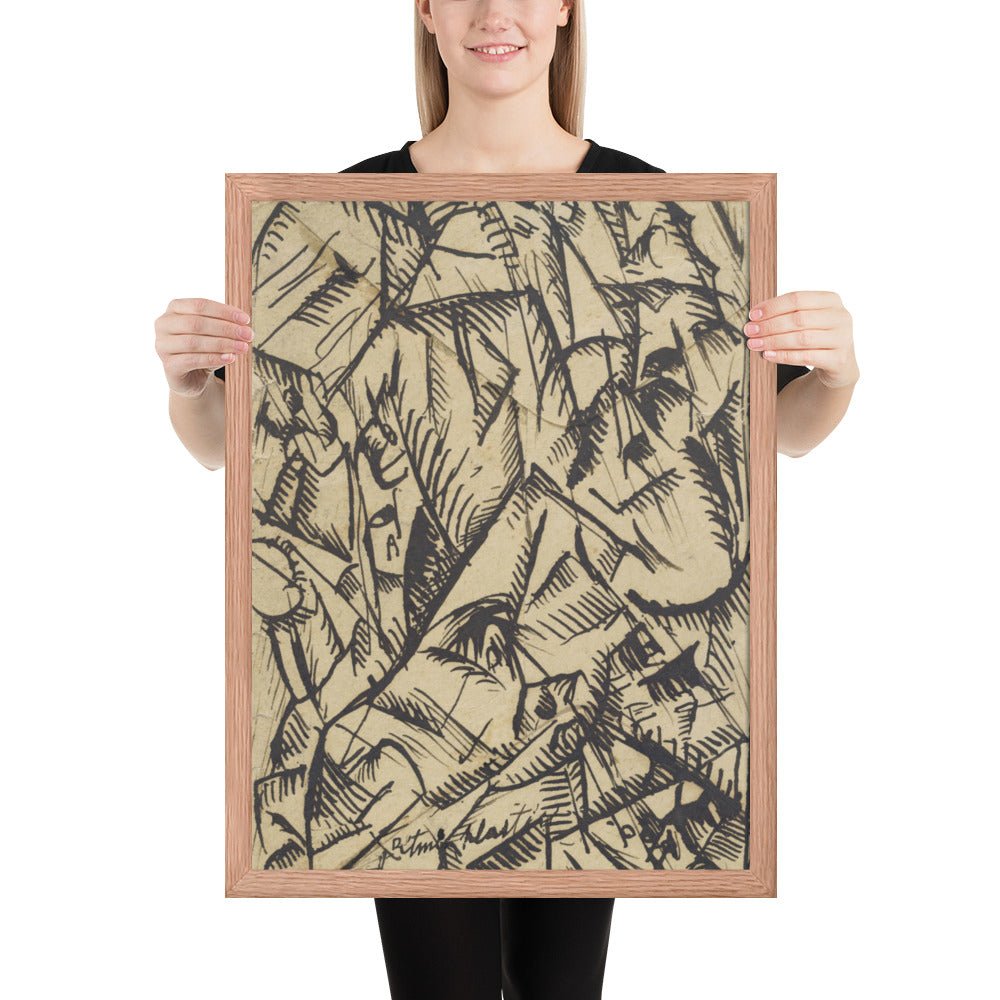 Ritmi Plastici by Carlo Carrà, Framed poster