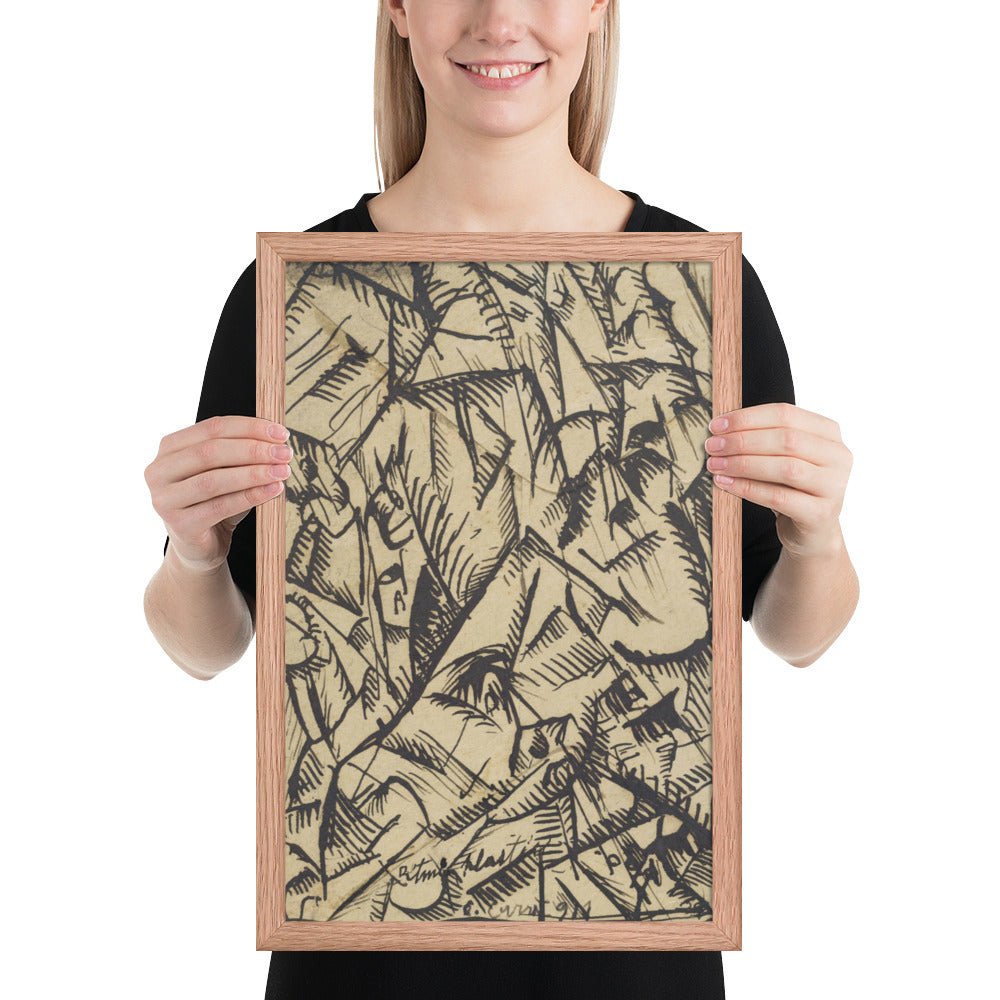 Ritmi Plastici by Carlo Carrà, Framed poster