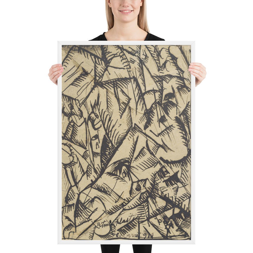 Ritmi Plastici by Carlo Carrà, Framed poster