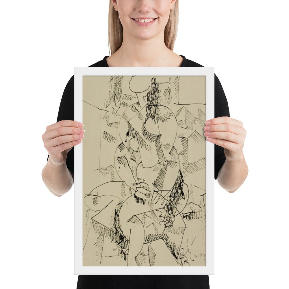 Seated Nude of Forms by Fernand Léger, Framed poster