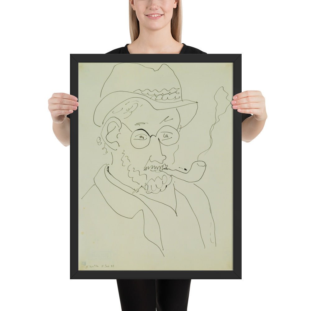 Self-Portrait by Henri Matisse, Framed poster