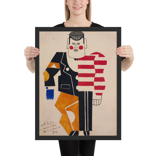Skating Rink Design for Costume for the Ballet Suédois, Paris, 1922 by Fernand Léger, Framed poster