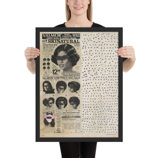 Skinatural by Ellen Gallagher, Framed poster
