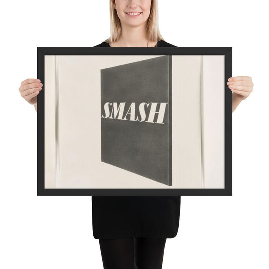 Smash by Edward Ruscha, Framed poster