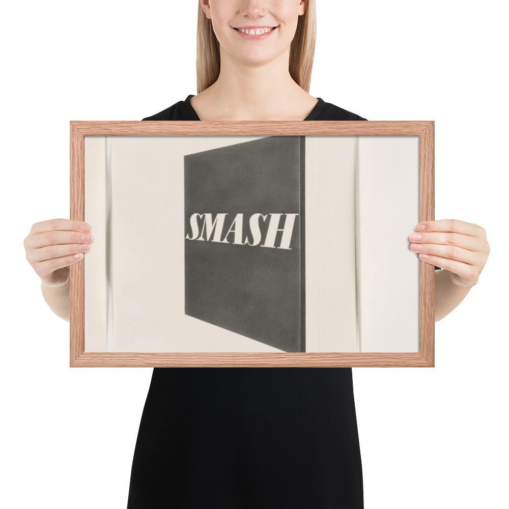 Smash by Edward Ruscha, Framed poster