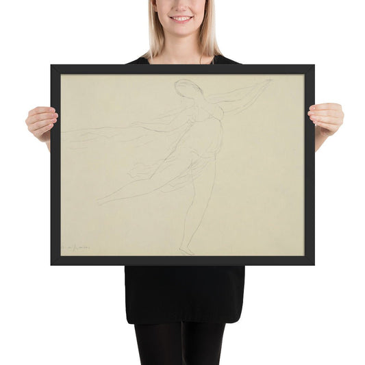 Souvenir of Isadora by André Dunoyer de Segonzac, Framed poster