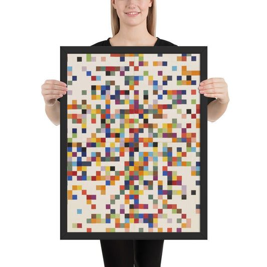 Spectrum Colors Arranged by Chance II by Ellsworth Kelly, Framed poster