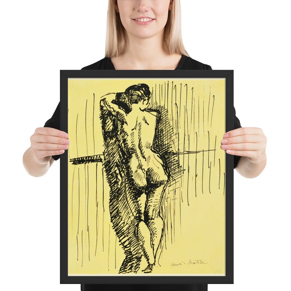 Standing Woman seen from Behind by Henri Matisse, Framed poster