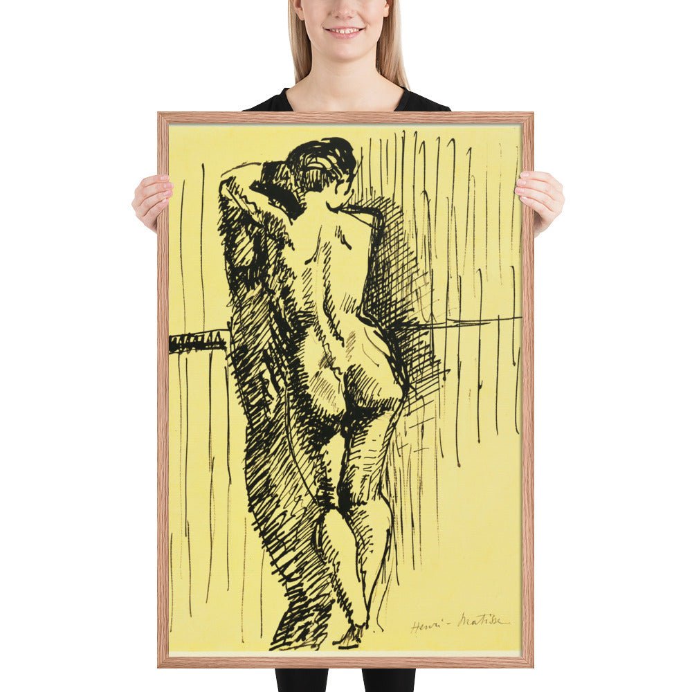 Standing Woman seen from Behind by Henri Matisse, Framed poster