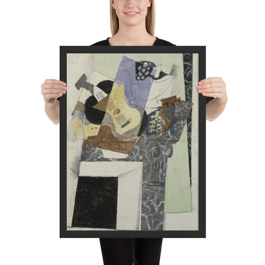 Stil Life on a Mantelpiece by Georges Braque, Framed poster