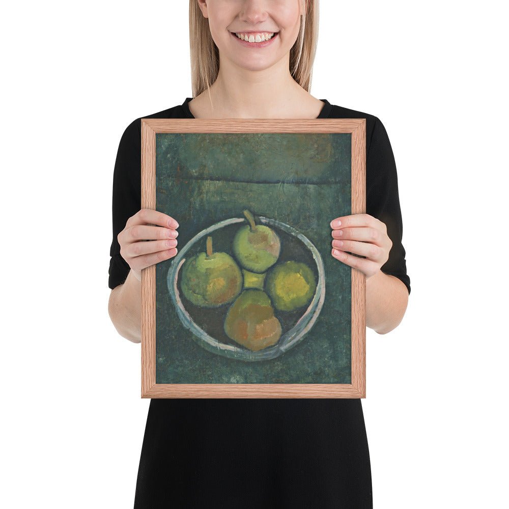 Still Life with Four Apples by Paul Klee, Framed poster