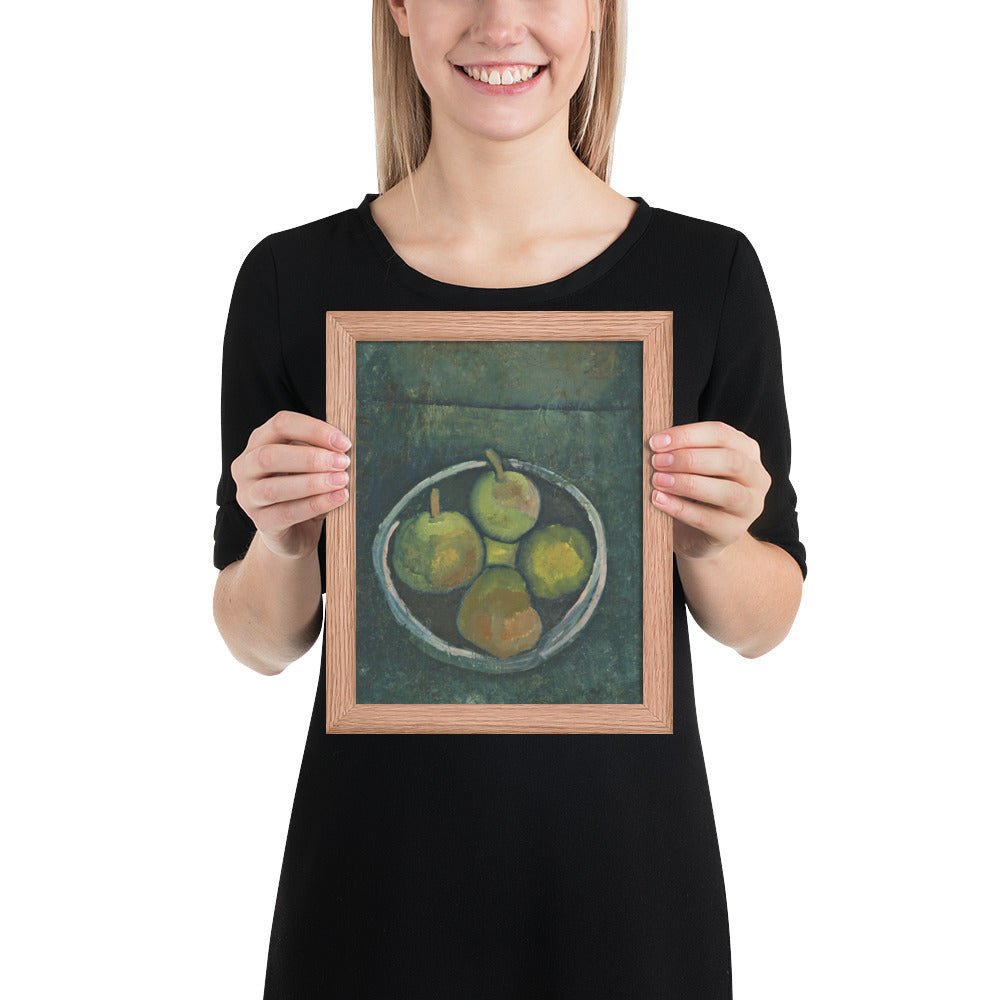 Still Life with Four Apples by Paul Klee, Framed poster