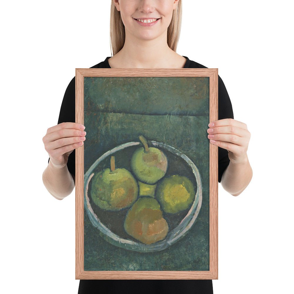 Still Life with Four Apples by Paul Klee, Framed poster