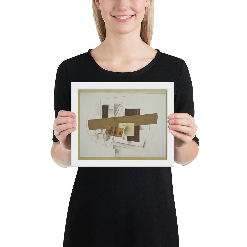 Still Life with Tenora by Georges Braque, Framed poster