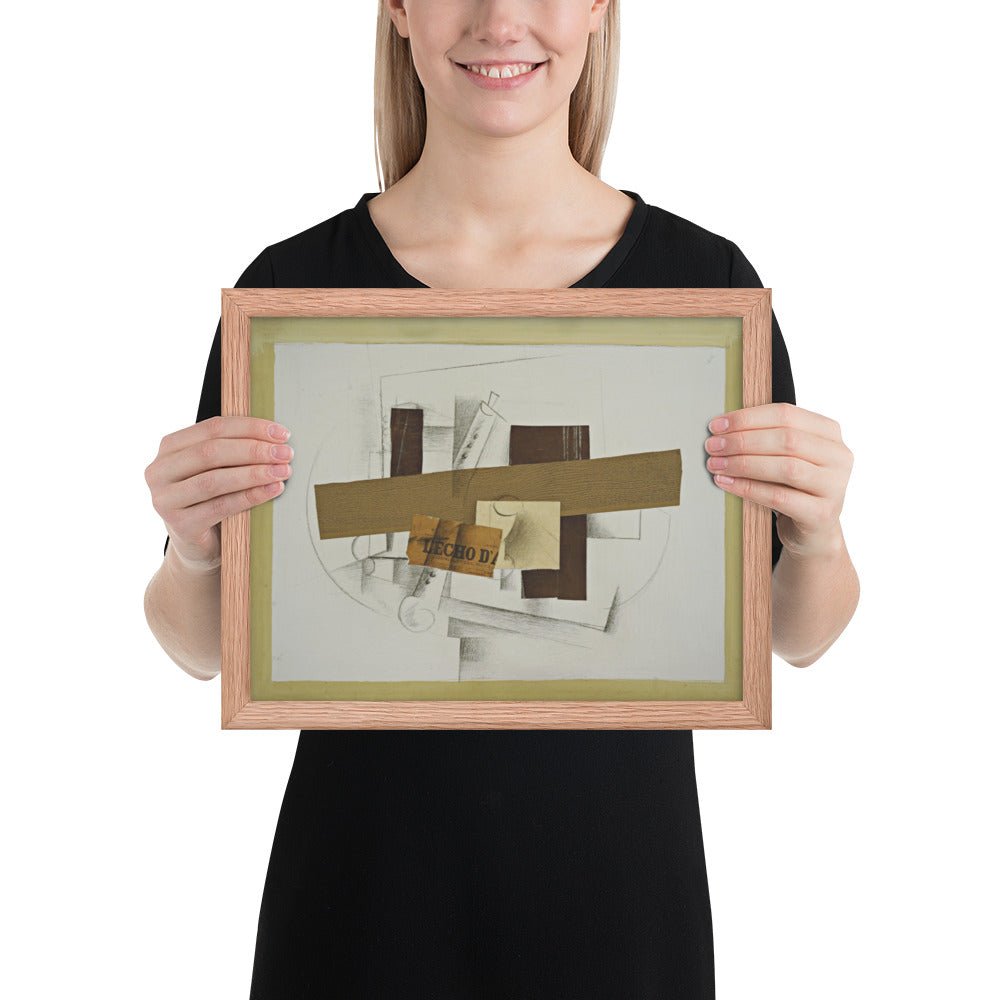 Still Life with Tenora by Georges Braque, Framed poster