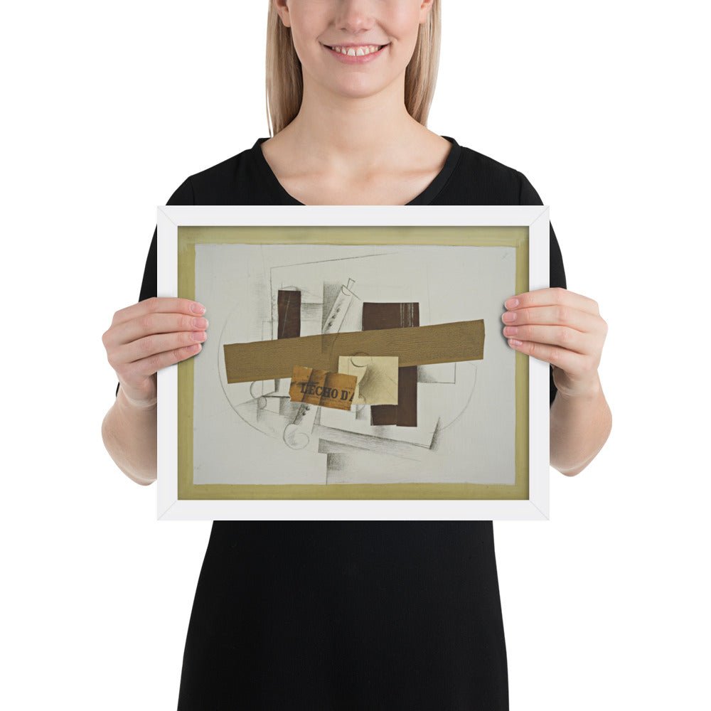 Still Life with Tenora by Georges Braque, Framed poster