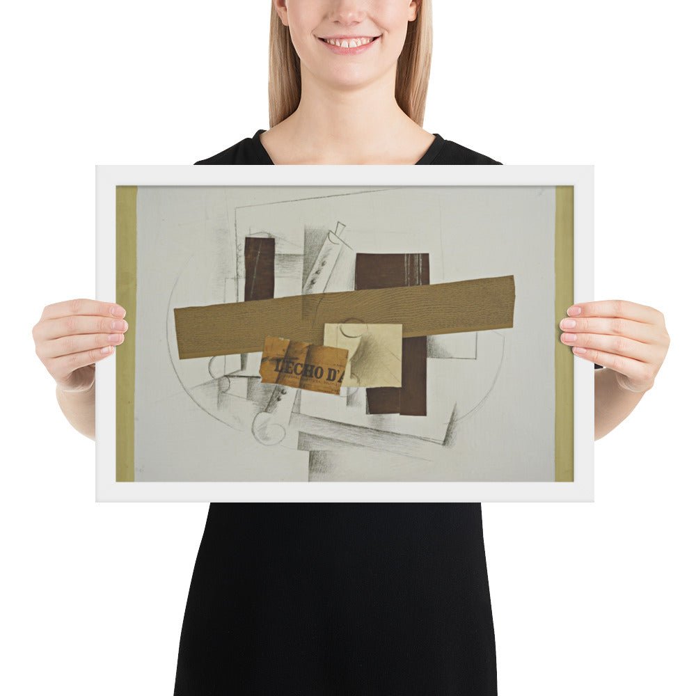 Still Life with Tenora by Georges Braque, Framed poster