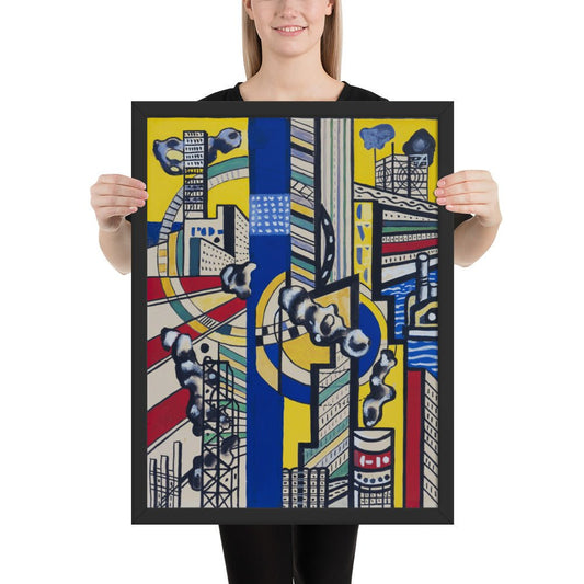 Study for Cinematic Mural, Study V by Fernand Léger, Framed poster