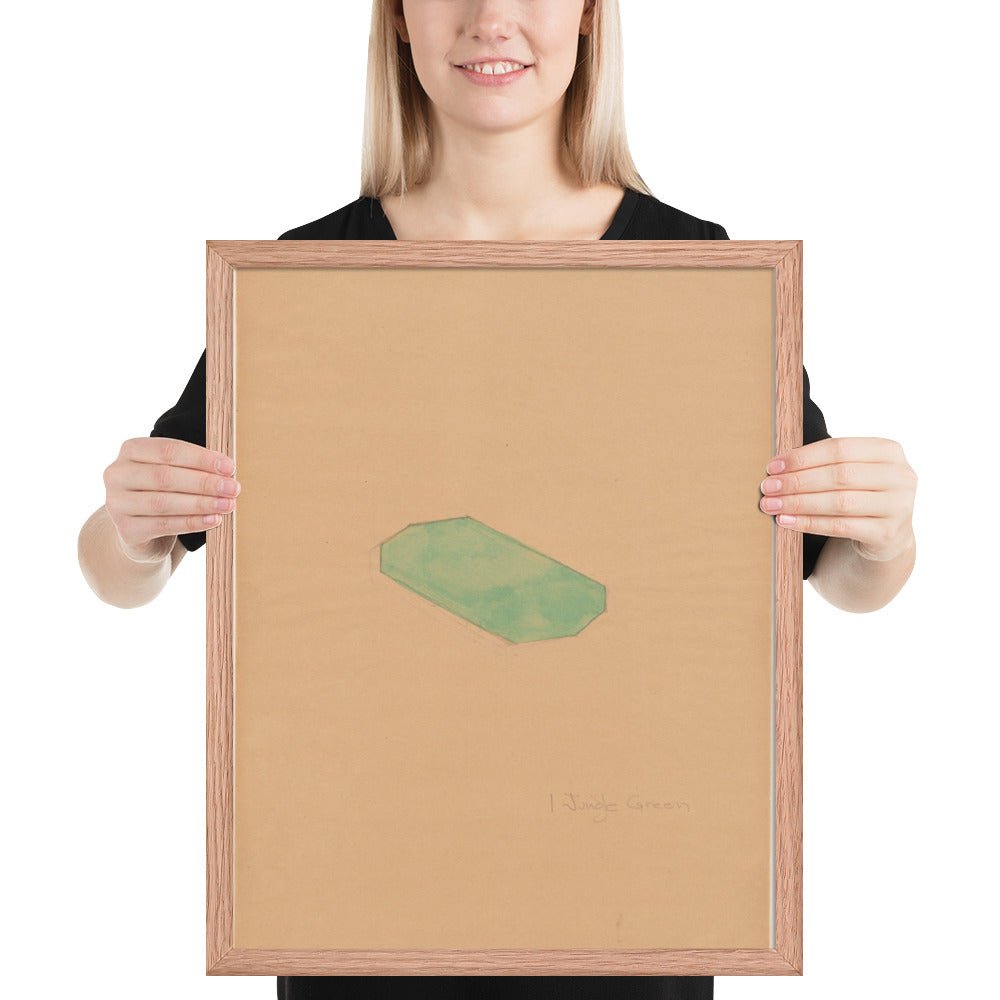 Study for First Green Octagon by Richard Tuttle, Framed poster