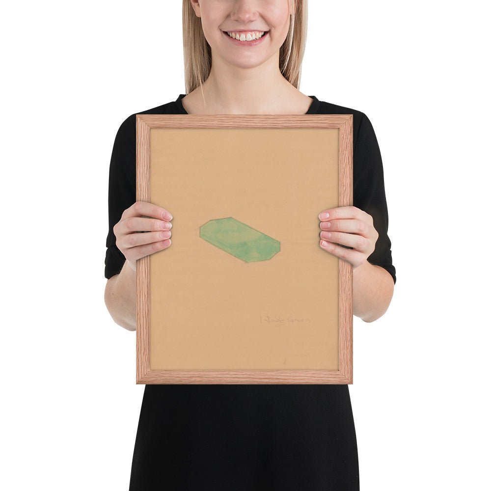 Study for First Green Octagon by Richard Tuttle, Framed poster