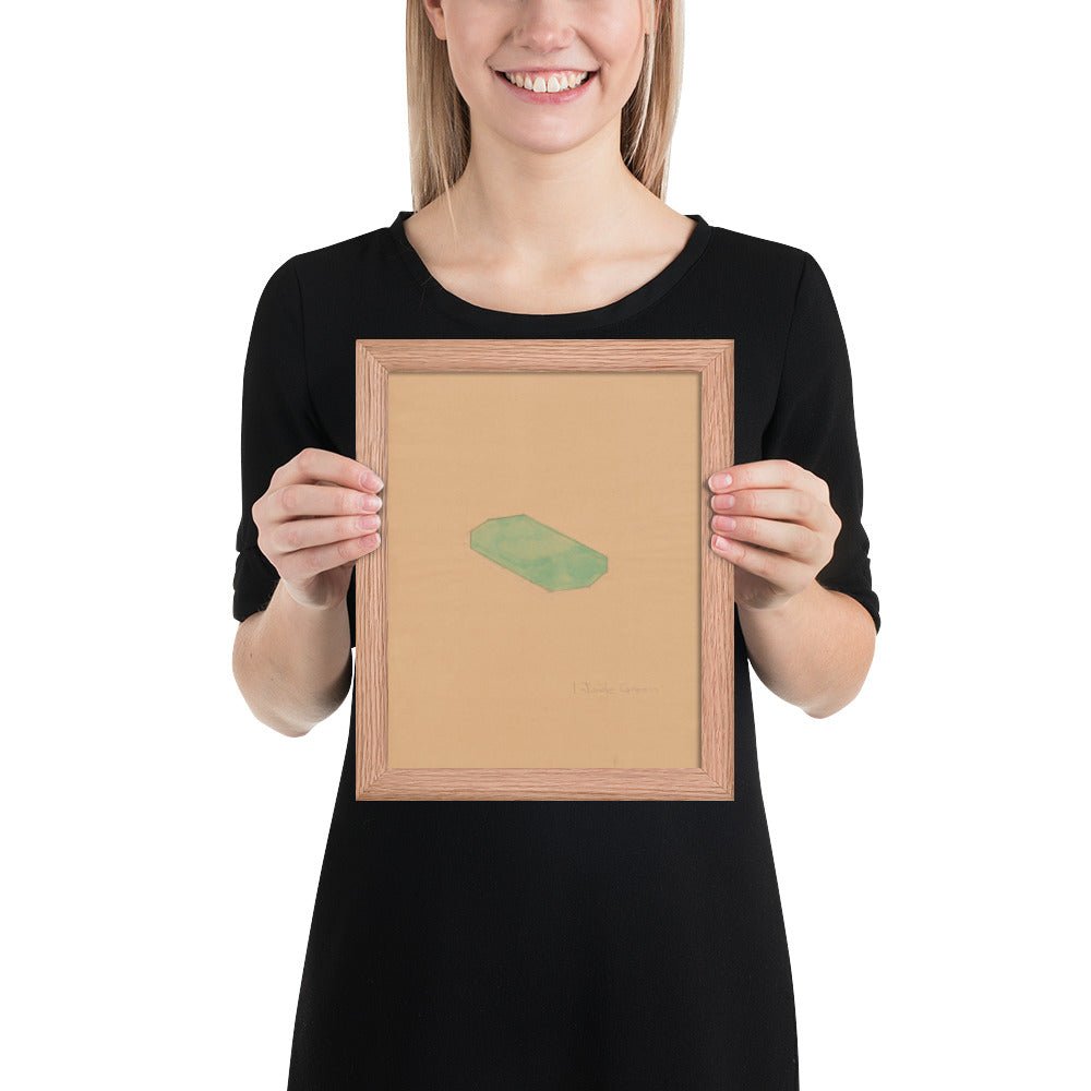 Study for First Green Octagon by Richard Tuttle, Framed poster