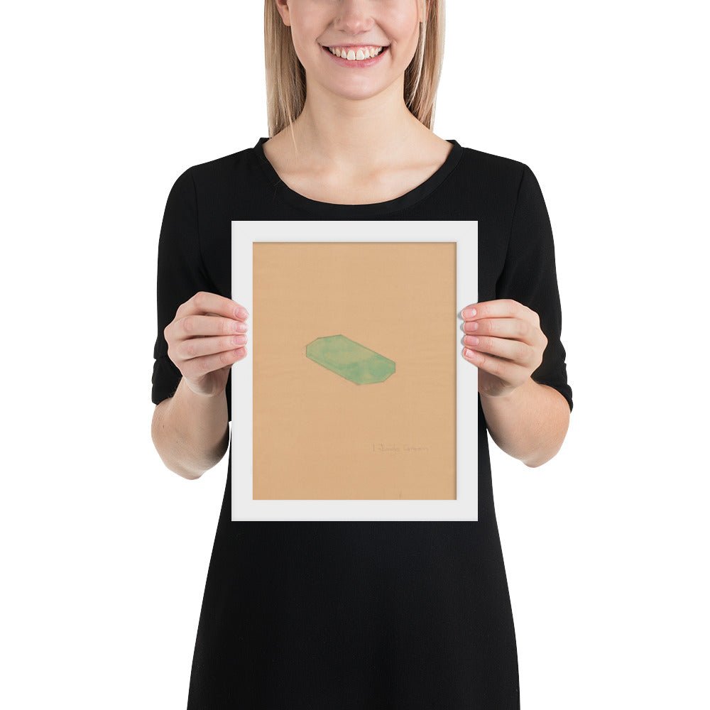 Study for First Green Octagon by Richard Tuttle, Framed poster