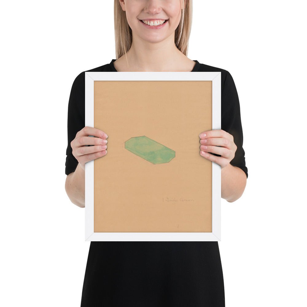 Study for First Green Octagon by Richard Tuttle, Framed poster