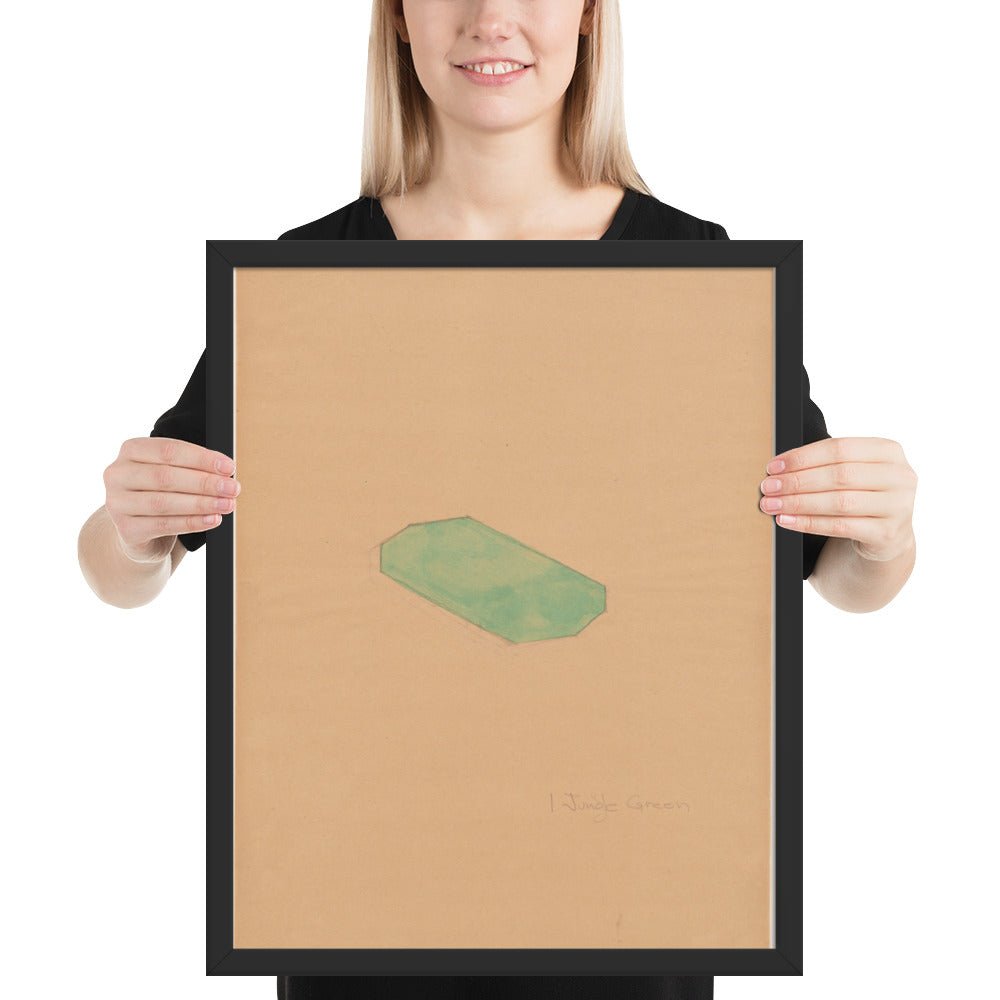 Study for First Green Octagon by Richard Tuttle, Framed poster