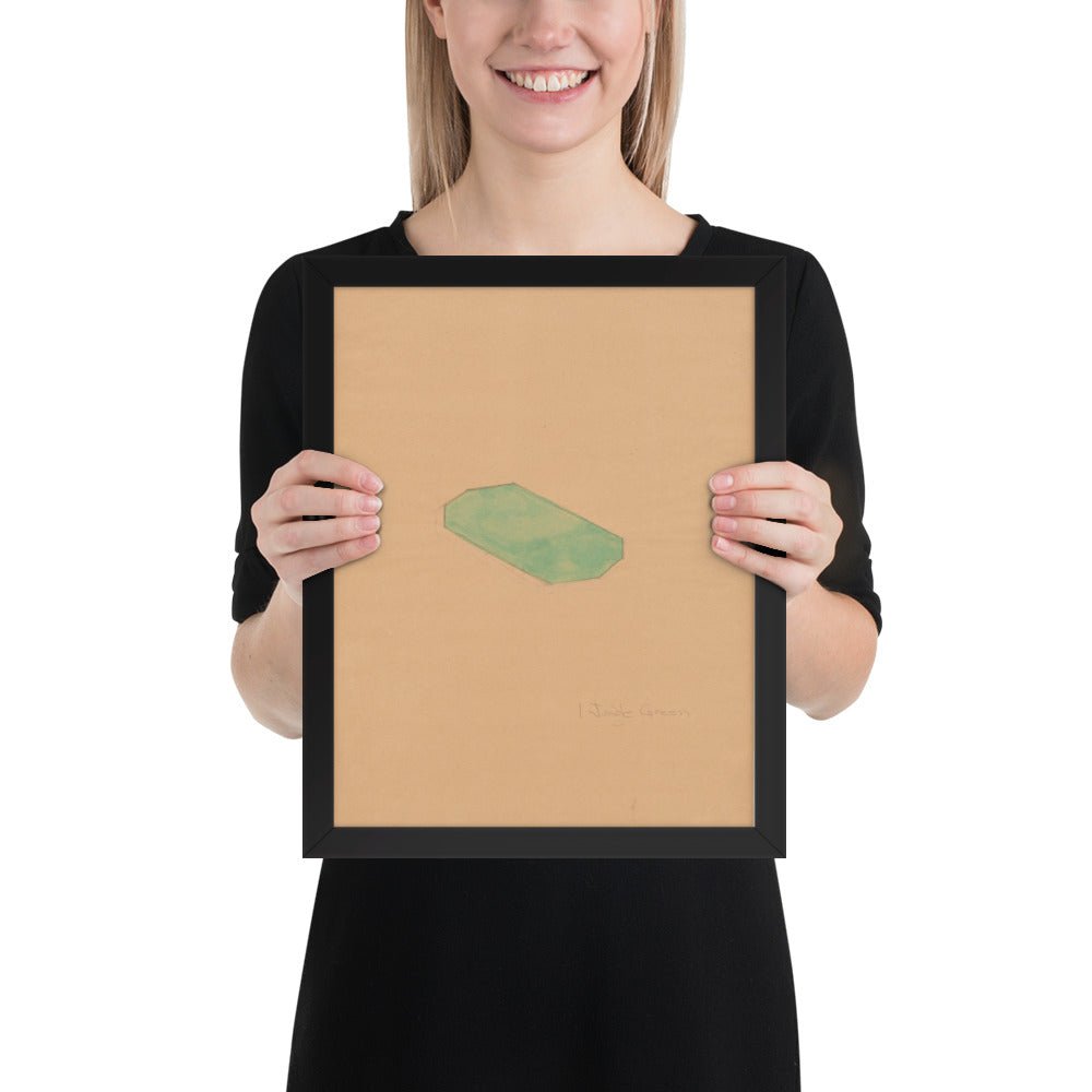 Study for First Green Octagon by Richard Tuttle, Framed poster