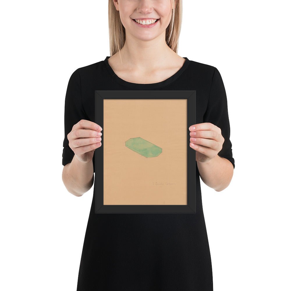 Study for First Green Octagon by Richard Tuttle, Framed poster