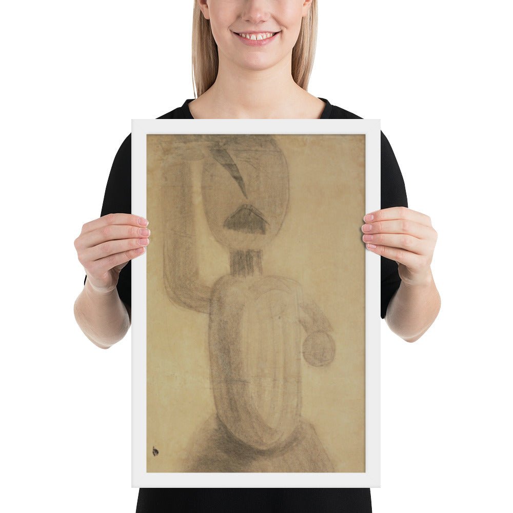 Study related to The First Step by Constantin Brancusi, Framed poster