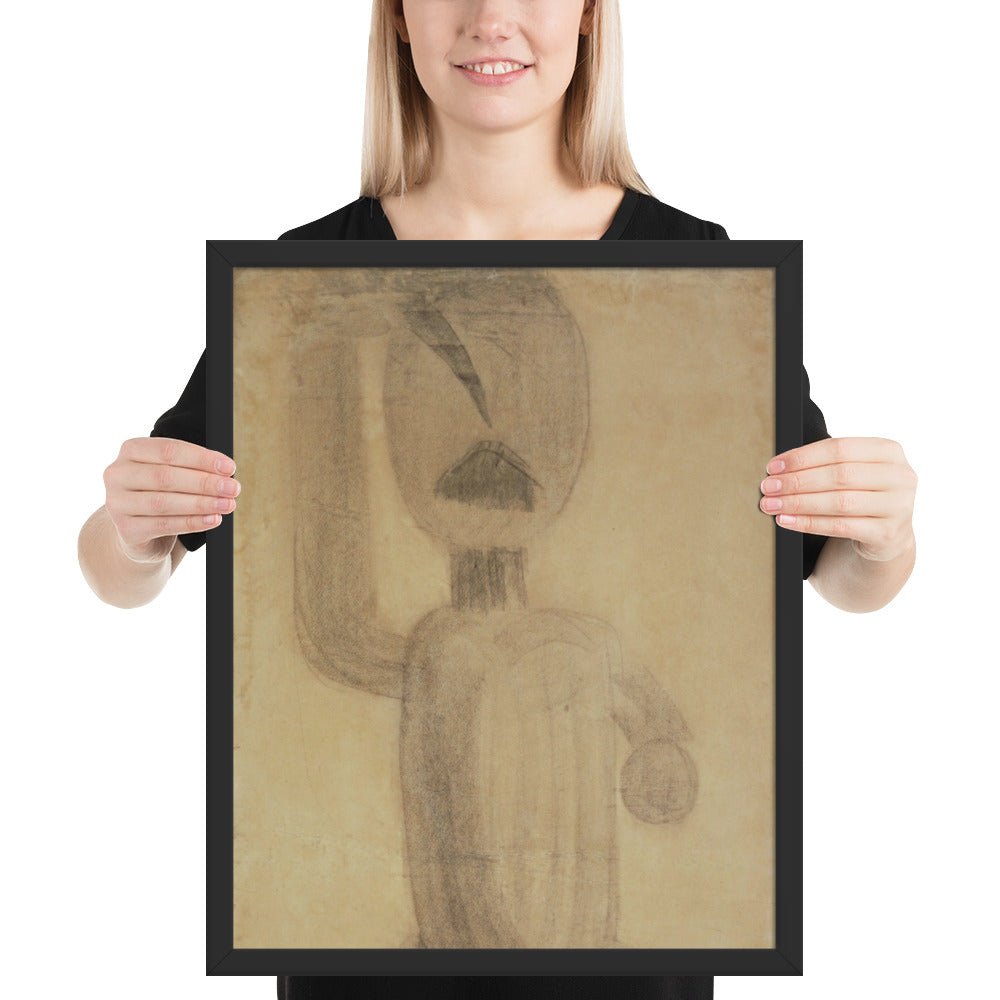 Study related to The First Step by Constantin Brancusi, Framed poster